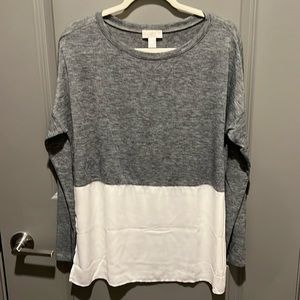 Color blocked Loft Long-Sleeve Top